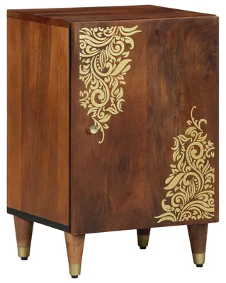 Produktbild von Badezimmerschrank Honigbraun 38 x 33 x 58 cm Massivholz Mango