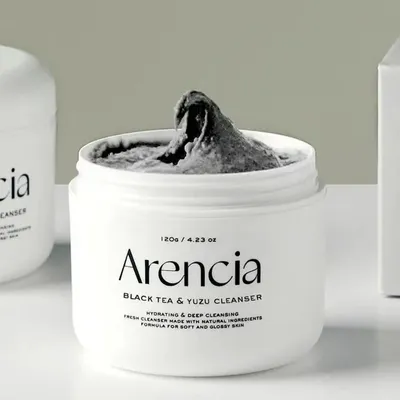 Produktbild von Arencia-Schwarzer Tee Reis Mochi Reinigungsgel 120g Gesichtsreiniger