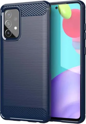Produktbild von Carbon Case Tasche für Samsung Galaxy A72 4G Blau