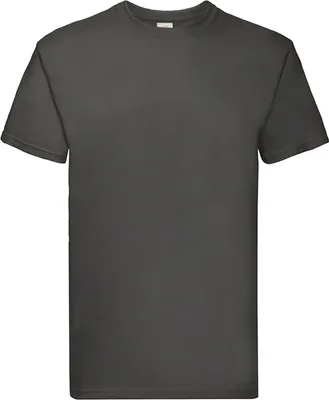 Obrázok produktu pre Pánske tričko Fruit Of The Loom Super Premium s krátkym rukávom BC333 (S) (svetlo grafitovo sivá)