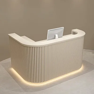 Image de Comptoir d'accueil / comptoir de caisse / comptoir de bar moderne – Design minimaliste【M Tiaowen180 ZJ 60】