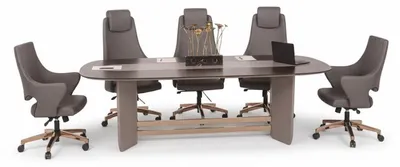 Produktbild von s Braun-Graunes Büro-Set Besprechungstisch 3x Chefsessel
