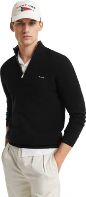 Immagine prodotto di Gant - Felpa da uomo, con mezza zip, piqué di cotone GT11867 (XL) (nero)
