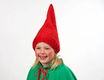 Produktbild von Zwergen-/Wichtelmütze für Kinder, Farbe:rot