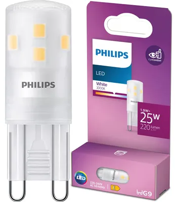 Produktbild von Philips Brenner 25 W G9 G9, 1,9 W, 25 W, G9, 220 lm, 15000 h, Strahlend weiß