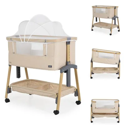 Produktbild von Cangaroo Beistellbett Babybett Amo Beige 13827