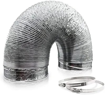 Produktbild von PolkaHome® 150 mm Aluminium-Lüftungsschlauch – 5 m flexibles Abluftrohr für Dunstabzugshaube, Bad & Gewächshaus