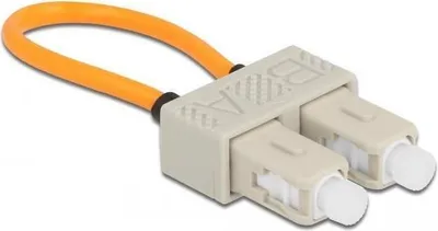 Produktbild von Delock LWL Loopback Adapter SC / OM1 Multimode beige