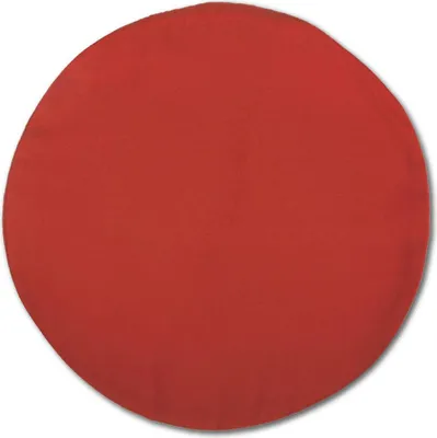 Produktbild von Dekokissenhülle ohne Füllung Rot Ø 60 cm – Kissenhülle Ellen aus Polyester, mit Reißverschluss, waschbar, für Wohn- und Schlafzimmer
