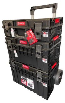 Zdjęcie produktu dla Qbrick System ONE 2.0 Technology Set No. 1 Zestaw wózek narzędziowy + ONE 200 2.0 Technology + ONE 350 2.0 Technology + ONE Cart 2.0 IP66 105,4 l 640 x 440 x 900 mm