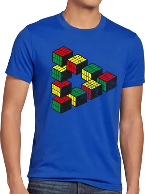 Produktbild von style3 Vintage Würfel Herren T-Shirt sheldon, Größe:XXXL, Farbe:Blau
