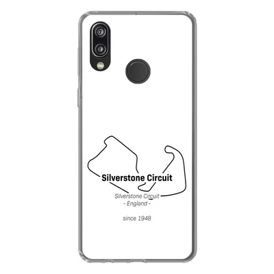 Produktbild von MuchoWow® Handyhülle Schutzhülle Hülle für Huawei P20 Lite (2020) Silverstone - F1-Strecke Silikon Softcase Handy Hülle - Kartenhalter