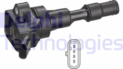 Produktbild von DELPHI GN11002-12B1 Zündspule 12V für HYUNDAI Kona (OS) für KIA CEE'D (JD)