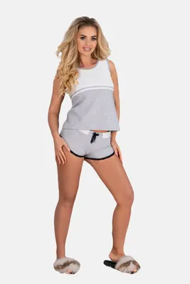 Produktbild von Damenpyjama, Tanktop + Shorts