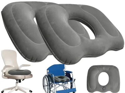 Produktbild von Aufblasbares Donutkissen - Orthopädisches Sitzkissen Set aus 2