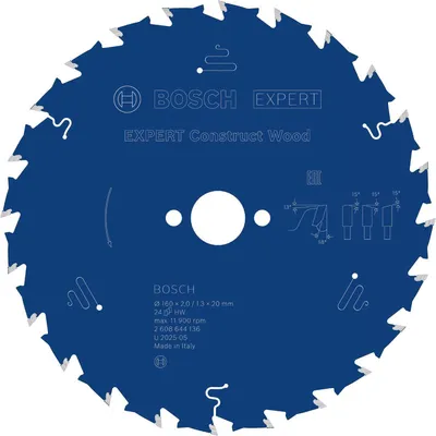 Productafbeelding van EXPERT zaagblad voor cirkelzaag, hout, 160x2/1,3x20 mm, Z24