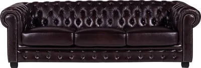 Produktbild von Vente-unique BRENTON, Tuxedo sofa, Wohnzimmer, Braun, 4 Sitz(e), Braun, Schwarz