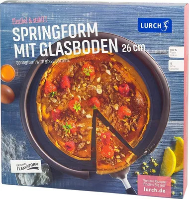 Springform aus Silikon, braun, 29 x 29 x 7 cm