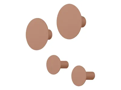 Produktbild von blomus GmbH PONTO Wandhaken mocha mousse Set 4tlg