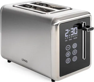 Immagine prodotto di Tostapane a 2 fette, 850w, grigio metallizzato Livoo DOD205