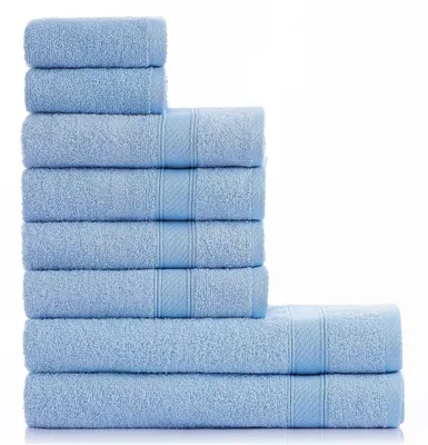 Produktbild von Omgoods – s Handtuchset, Hellblau, 8-teilig