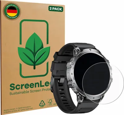 Produktbild von 2x ScreenLeaf Schutzfolie für LIGE EF13 1.85" nachhaltiger Displayschutz Display Schutz Folie Klar Transparent