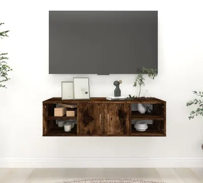Productafbeelding van Gerookte Eiken Wandplank 102x30 cm
