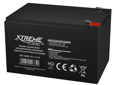Image de Batterie au plomb 12V / 15Ah XTREME/Enerwell / 82-217 batterie au gel