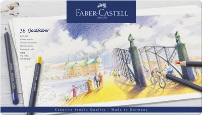 Produktbild von Faber-Castell Goldfaber Farbstifte permanent 36er Metalletui