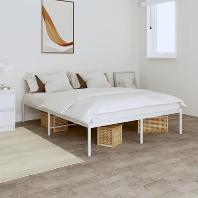 Produktbild von "2026 Promotion" Bettgestell moderne - Metall Weiß - 160x200 cm - Polsterbett CC21239