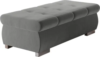 Produktbild von MIRJAN24 Polsterhocker Orkan Groß, Moderne Sitzhocker vom Hersteller, Holzkonstruktion, 120x60x39 cm (Farbe: Magic Velvet 2217)