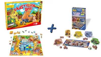 Produktbild von Baustellenspiel 2er Set: Das große Baustellenspiel + Bob der Baumeister: Auf der Baustelle