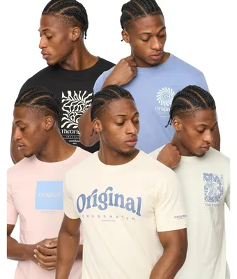Produktbild von Crosshatch - "Tranplex" T-Shirt für Herren, Baumwolle (5er-Pack) BG2518 (XL) (Bunt)