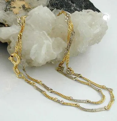 Produktbild von Kette 1,8mm Singapur bicolor 9Kt GOLD 50cm