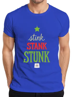 Obrázok produktu pre sTANK STUNK Christmas Grinch Funny Gift Humour Fun pánske tričko, modrá, L
