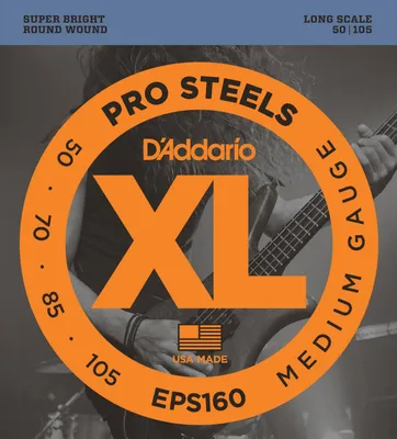Produktbild von D'Addario EPS160 ProSteels Basssaiten, Medium, 50-105, Long Scale