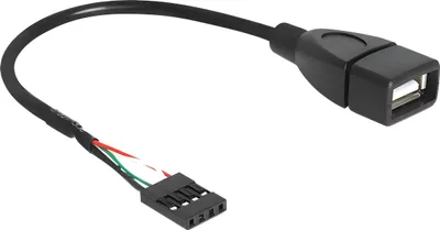 Zdjęcie produktu dla DeLOCK 83291, 0,2 m, USB A, Żeńska, Żeńska, 1 szt.