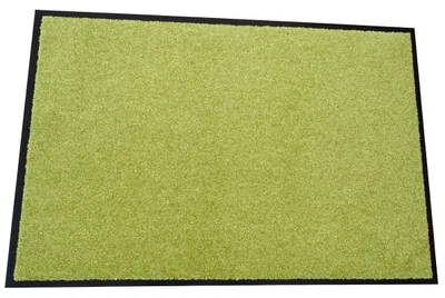 Produktbild von Mertex Schmutzfangmatte waschbar Kiel limone ca. 60 x 90 cm mit umlaufenden Rand Türmatte Sauberlauf Schmutzmatte Fußabstreifer