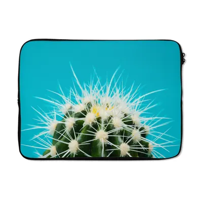Produktbild von MuchoWow® Laptop Hülle 14 ZollNahaufnahme eines Kaktus Laptoptasche - Laptoptasche - Stoßsicher - Schutzhaube