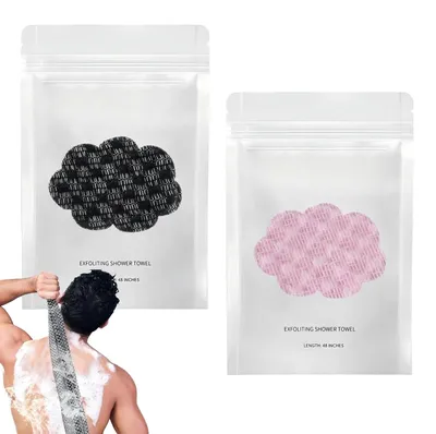 Productafbeelding van Exfoliërende Antibacteriële Douchehanddoek - 2-in-1 Scrubdoek
