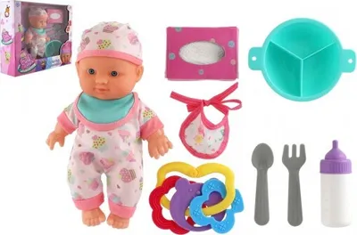 Produktbild von Babypuppe 22cm Vollplastik mit Zubehör