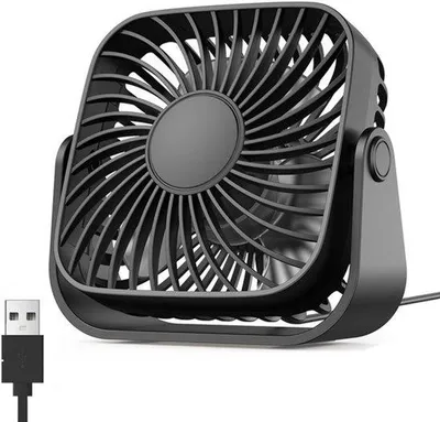 Produktbild von USB-Tafelventilator für Reisen und Camping - oplaadbare - 3-Geschwindigkeiten - Mini-USB - tragbar