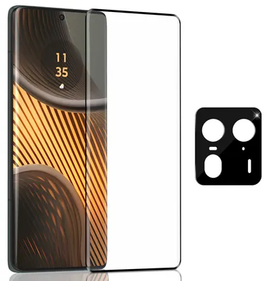 Obrázok produktu pre 1-balenie Motorola Edge 50 Ultra Ochranné sklo na displej & 1-balenie ochrana objektívu - Tvrdené sklo 9H - Super kvalita 3D