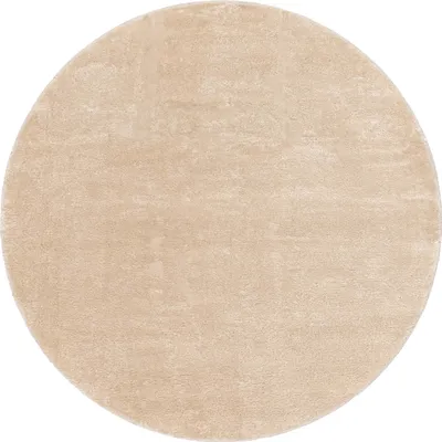 Produktbild von Waschbarer Teppich Wohnzimmer Kurzflor Einfarbiger Moderner Stil Weich Beige Grösse 60x100 cm