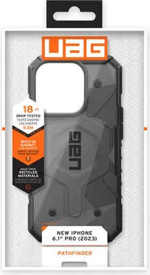 Produktbild von Urban Armor Gear 114283114033, Cover, Apple, iPhone 15 Pro, 15,5 cm (6.1"), Camouflage, Grau