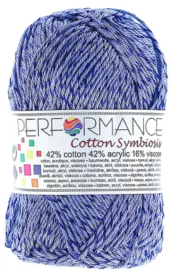 10 x 50g Strickgarn Wolle Cotton Symbiosis #75 blau