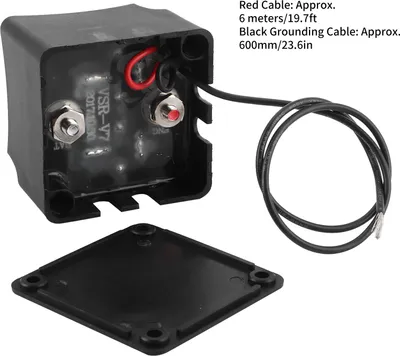 Produktbild von Duales Batterie-Isolationsset, 12 V, 140 A, spannungsempfindliches Relais mit Verkabelung für LKWs, SUVs, Geländefahrzeuge