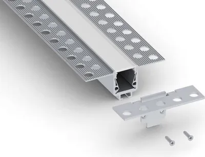 Productafbeelding van Eindstuk voor gipsplaatprofiel RSL15 US, zonder kabelopening - 1 stuk