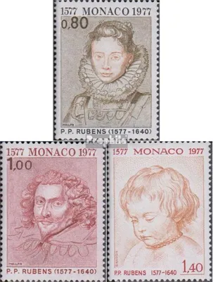 Produktbild von Briefmarken Monaco 1977 Mi 1270-1272 (kompl.Ausg.) postfrisch Peter Paul Rubens