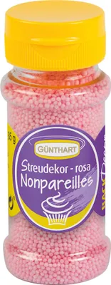 Obrázok produktu pre Günthart Posypový cukor Nonpareils ružový 85g